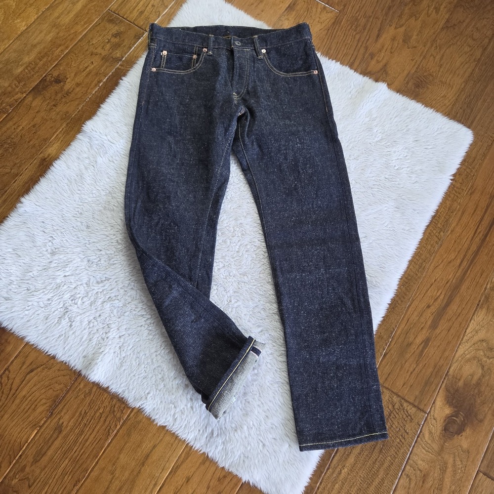 ONI 622 Japanese Selvedge Denim Jeans Men's 31 Dark Wash Button Fly Cotton